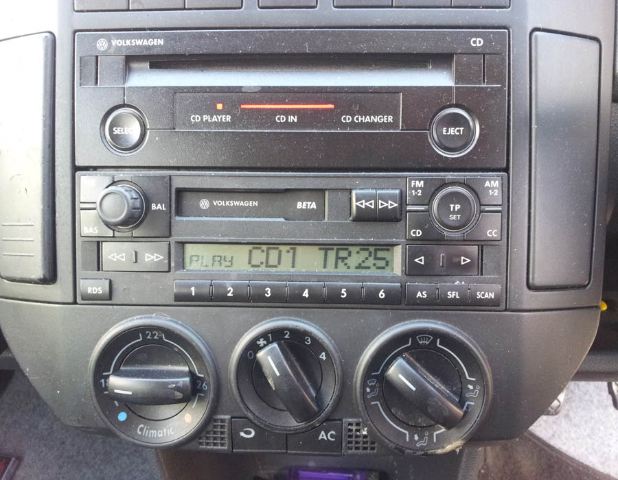 VW Polo Twist radio-cassette-player